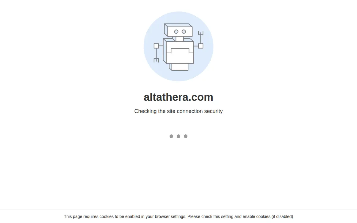 Homepage of Altathera Pharmaceuticals LLC