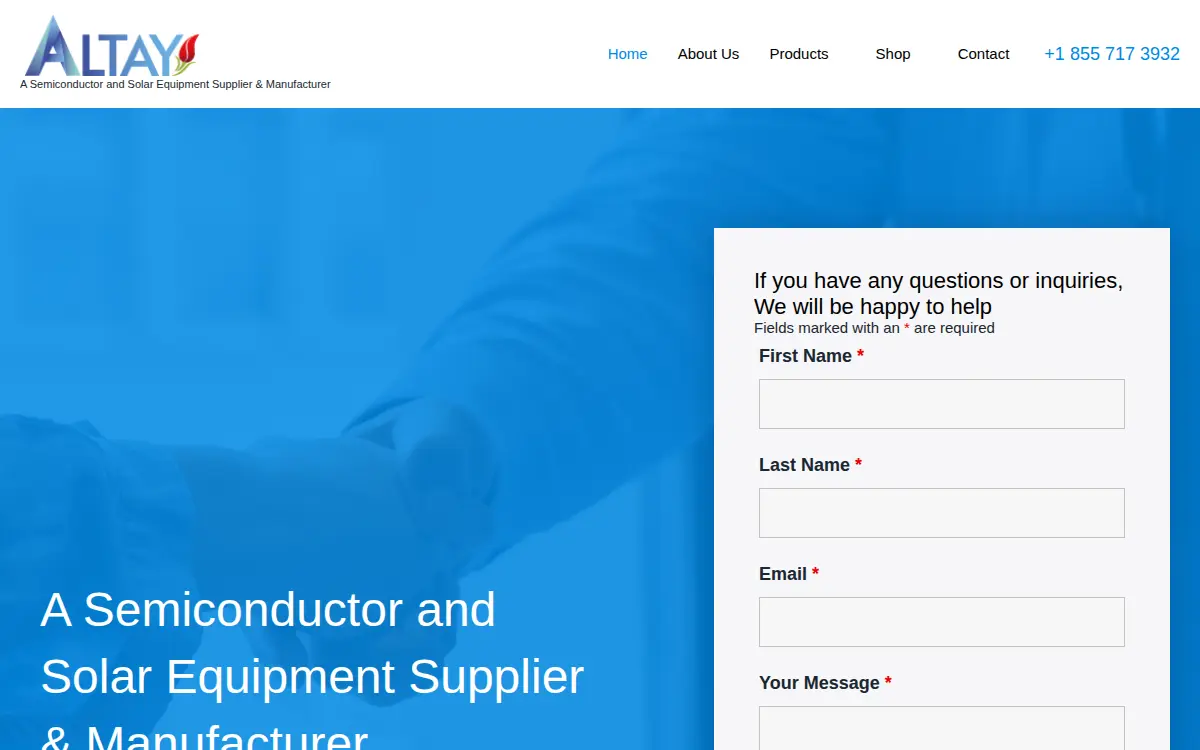 Homepage of Altay, INC