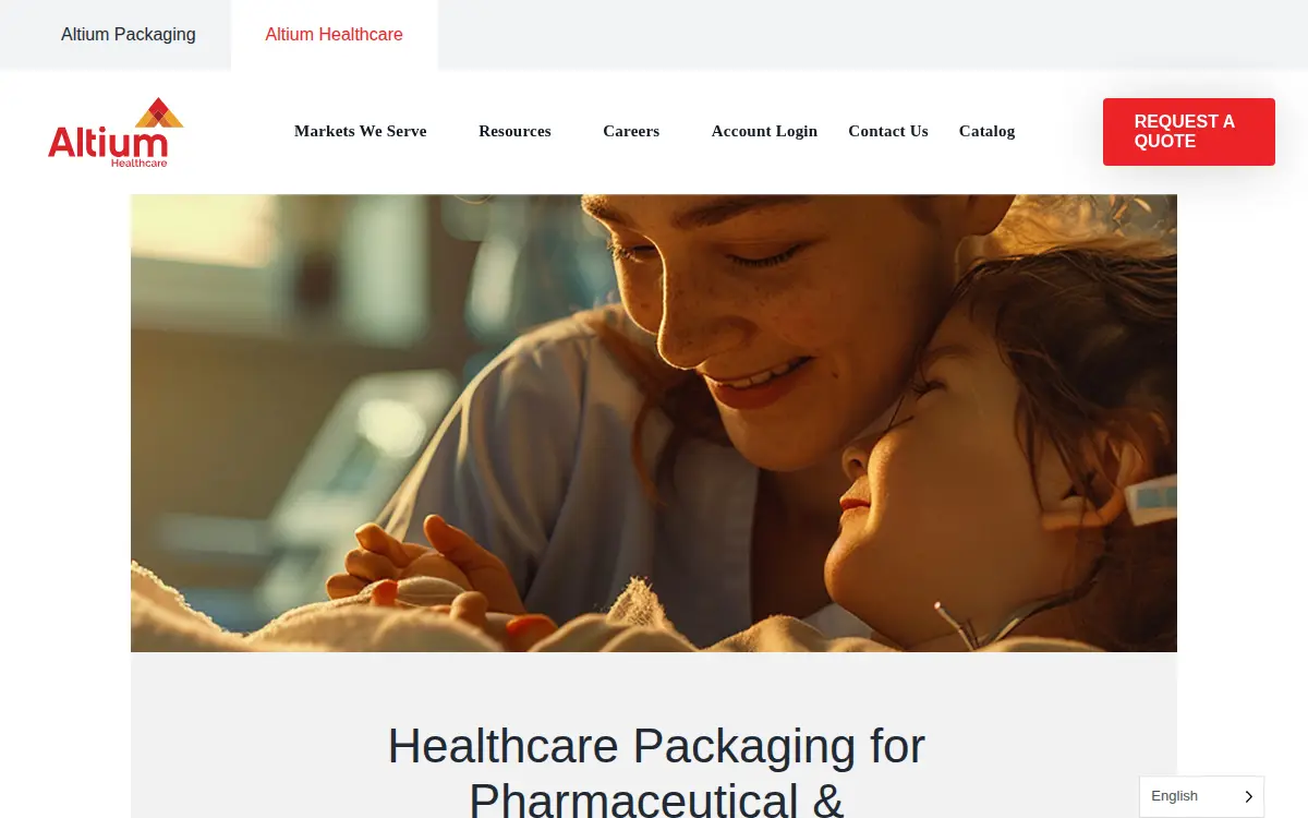 Homepage of Altium Healthcare INC