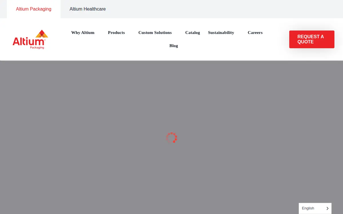 Homepage of Altium Packaging LP