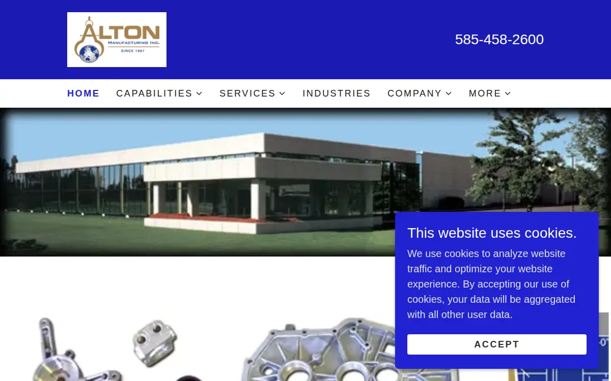 Homepage of Alton Manufacturing, INC.