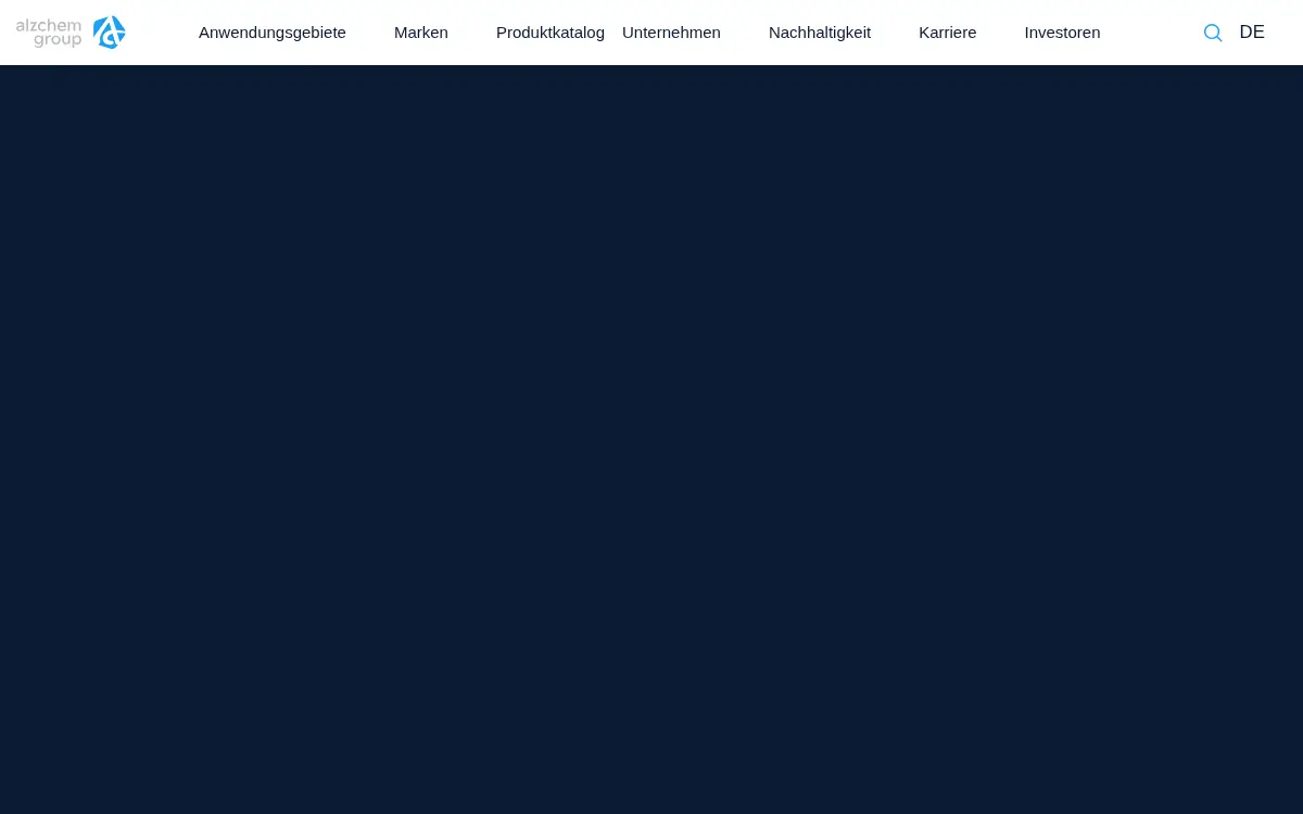 Homepage of Alzchem Manufacturing LLC