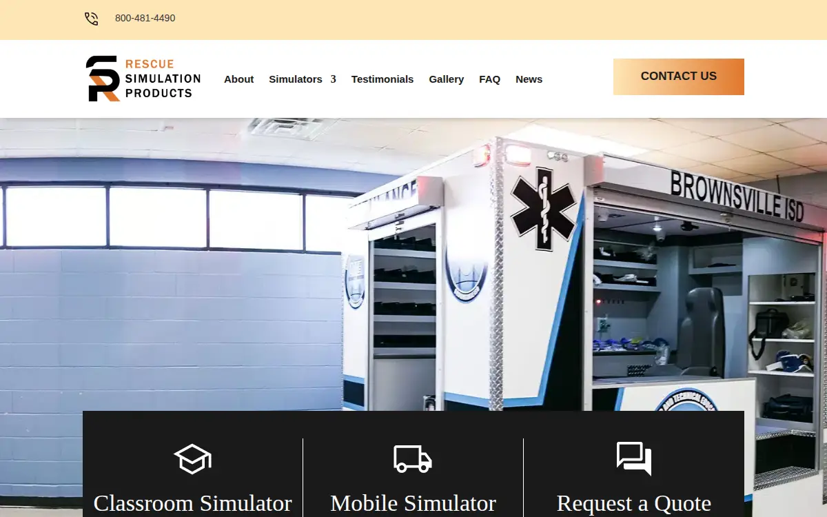 Homepage of Rescue Safety Products LLC