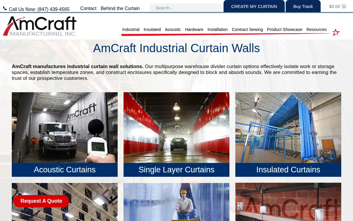 Homepage of Amcraft Manufacturing INC