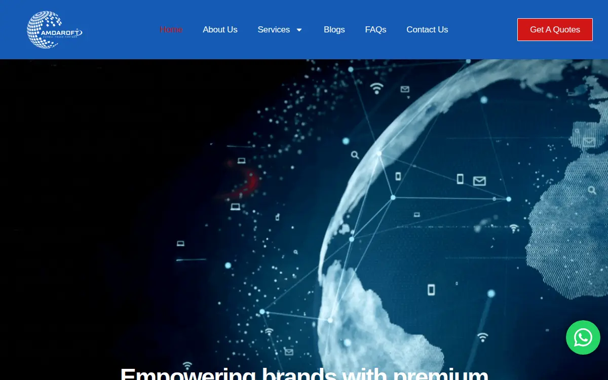 Homepage of Amdaroft LLC