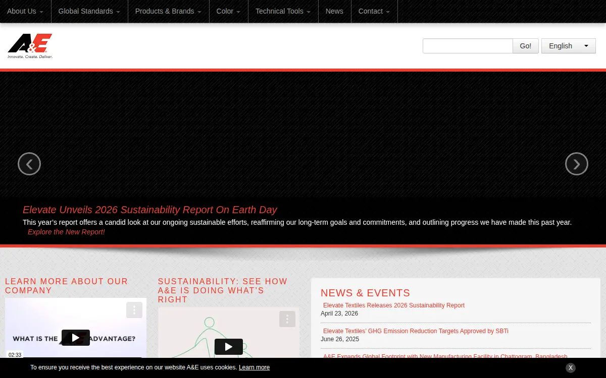 Homepage of American & Efird LLC