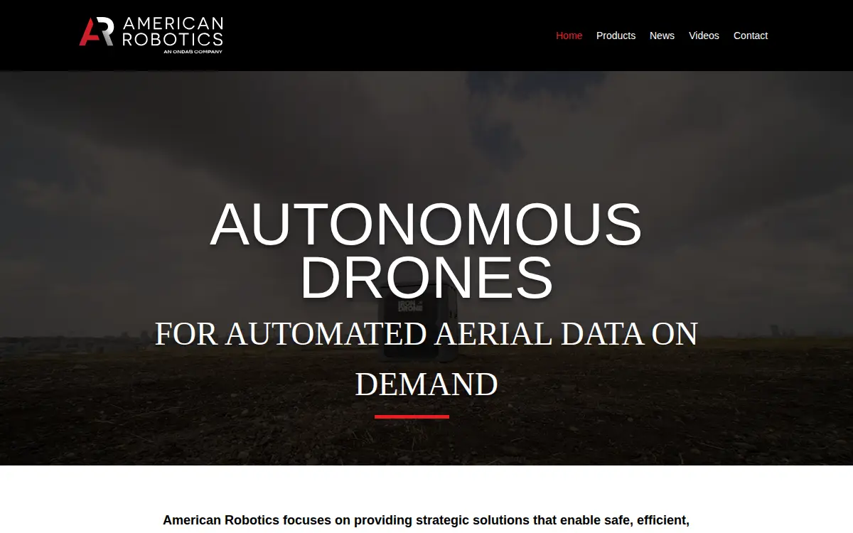 Homepage of American Robotics, INC.