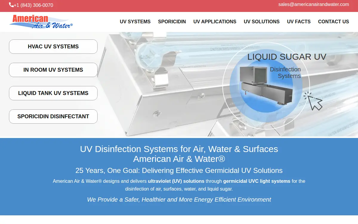 Homepage of American Air & Water INC