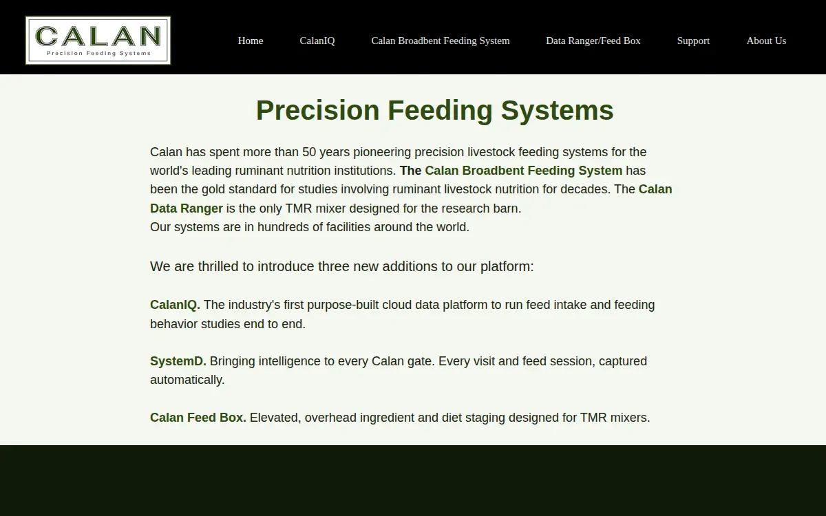 Homepage of American Calan, INC.