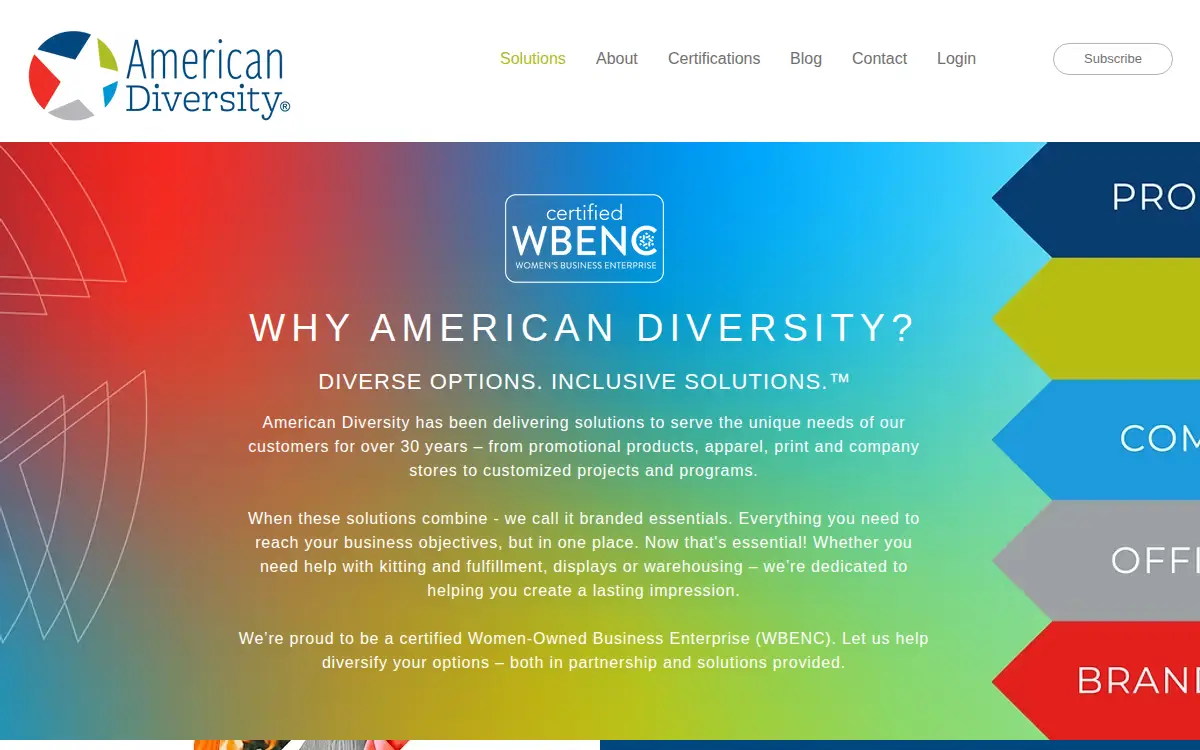 Homepage of American Minority Business Forms INC