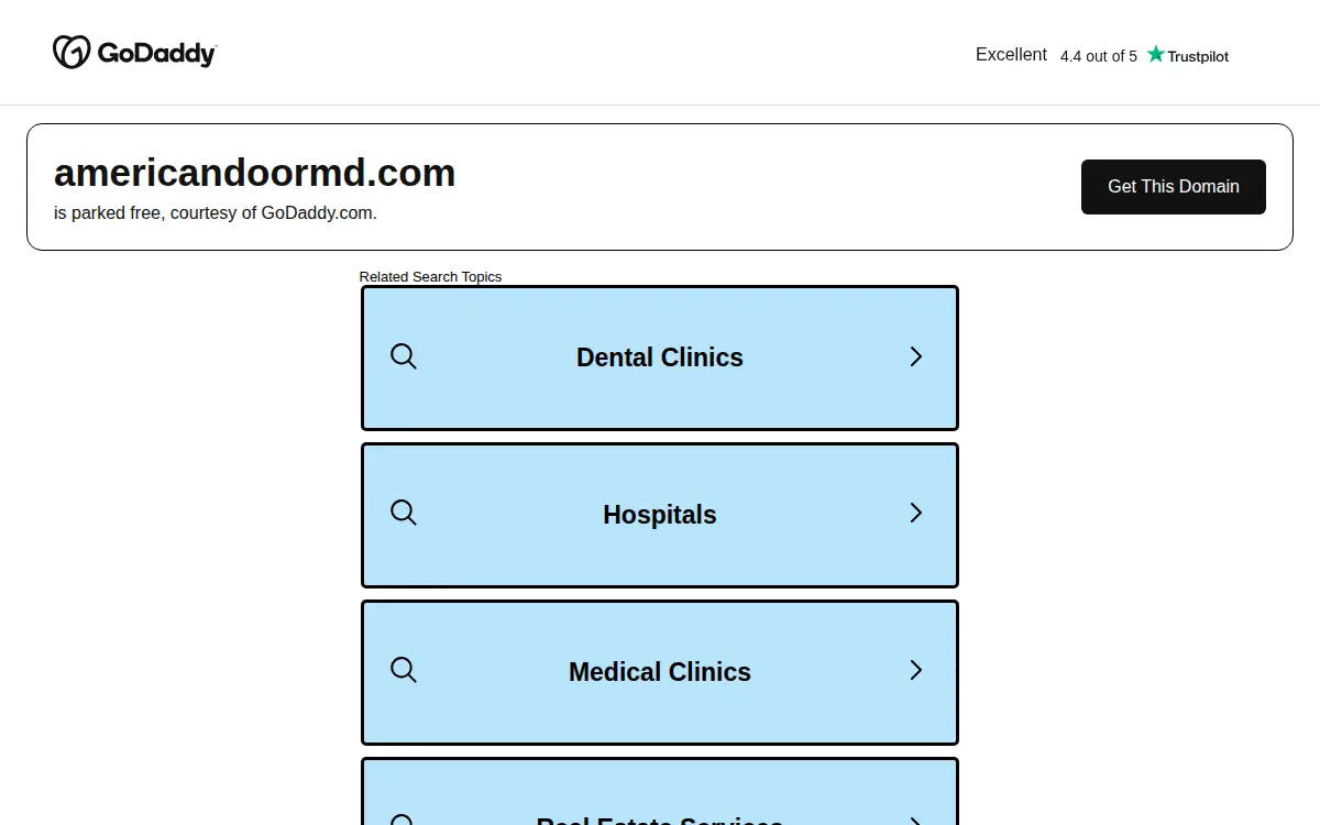 Homepage of American Door CO.