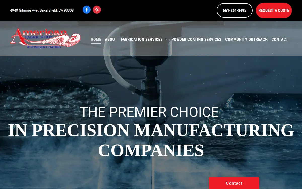 Homepage of Russell Fabrication Corporation