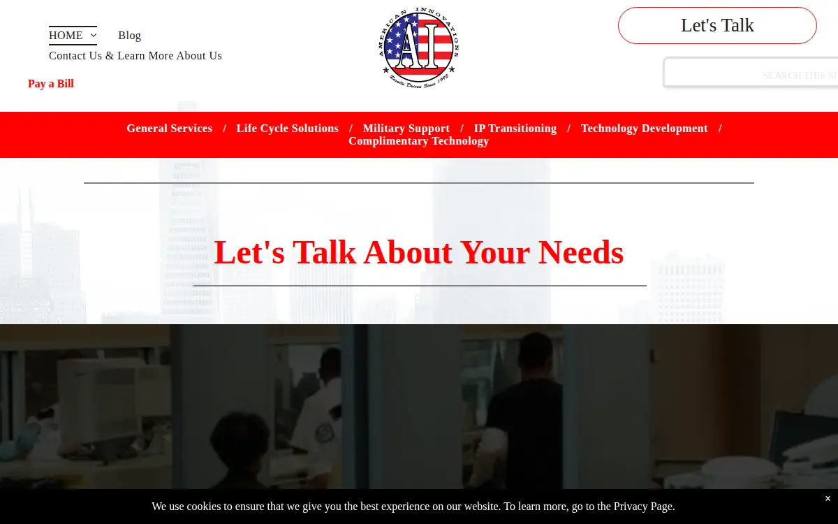 Homepage of American Innovations INC