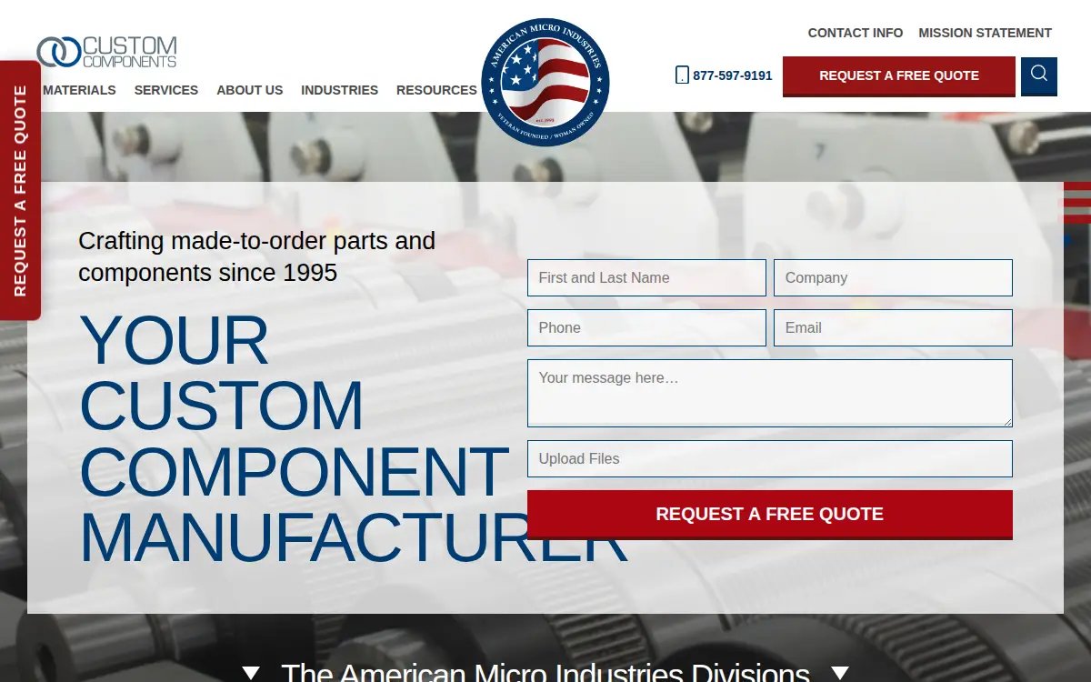 Homepage of American Micro Industries, INC