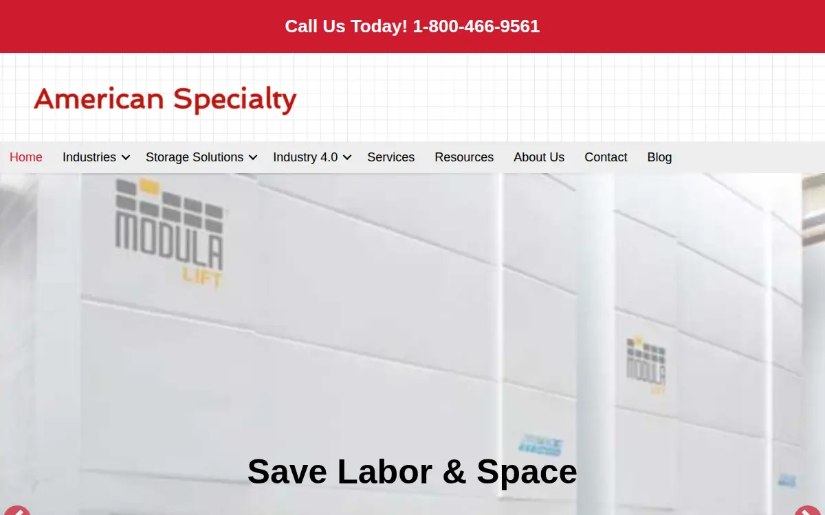Homepage of American Specialty Office Products INC