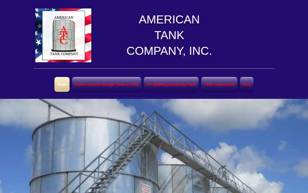 Homepage of American Tank Company, INC.