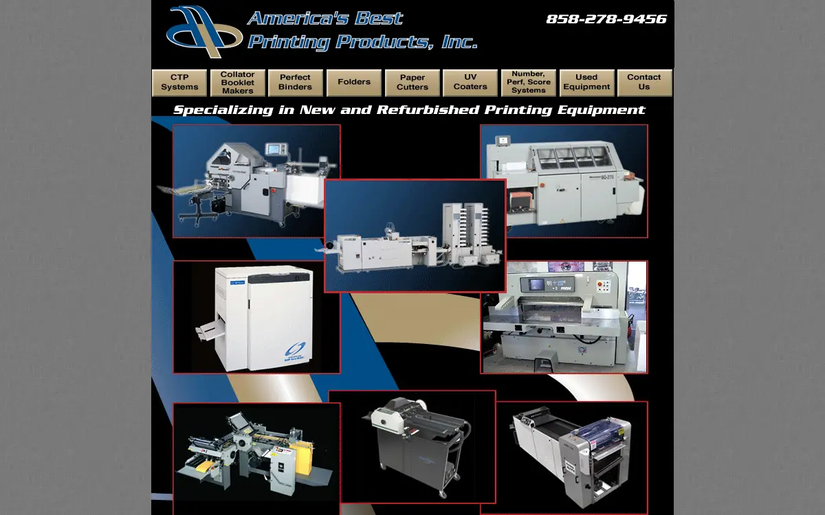 Homepage of America's Best Printing Products, INC.