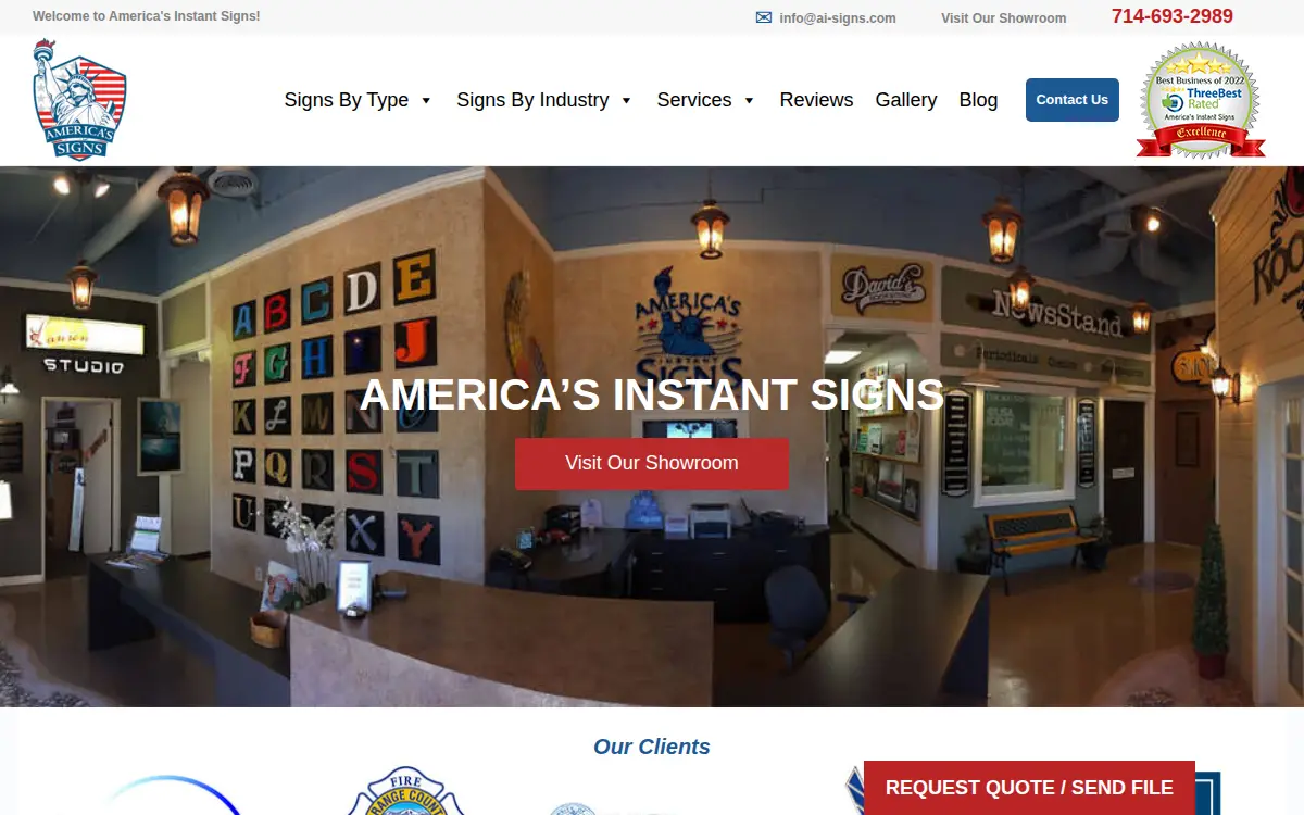 Homepage of A&d Signs CORP