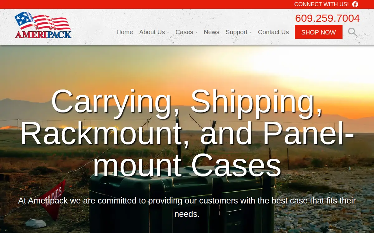 Homepage of Ameripack INC.