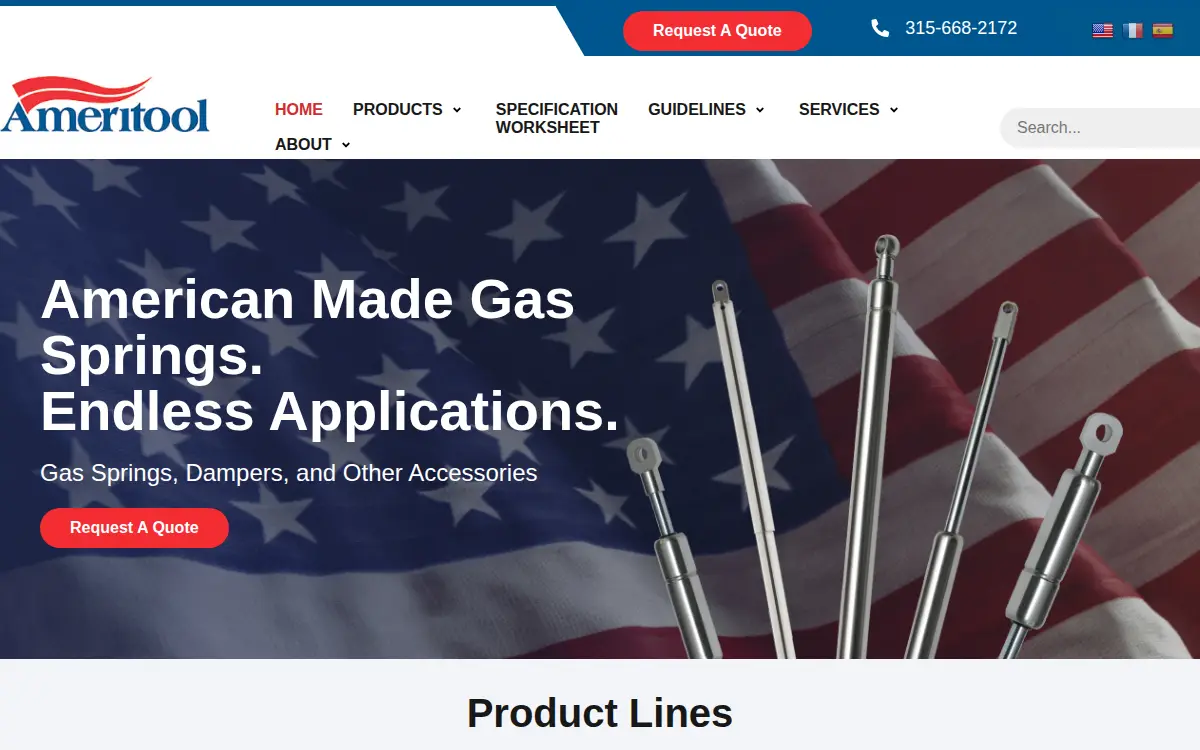 Homepage of Ameritool Mfg., INC.