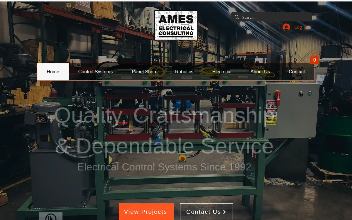 Homepage of Ames Electrical Consulting INC