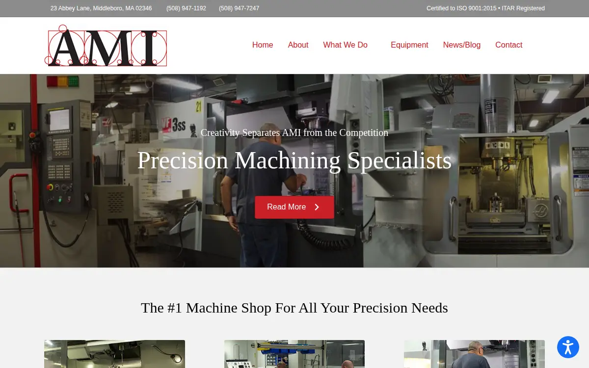 Homepage of Andy's Machine, INC.