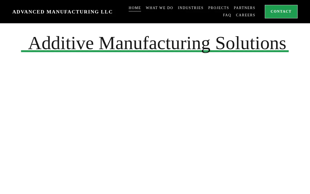 Homepage of Advanced Manufacturing LLC