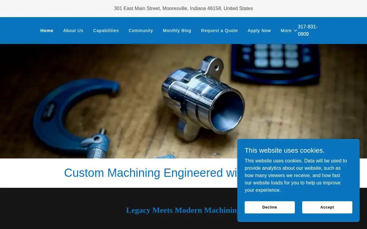 Homepage of A M Machine CO INC