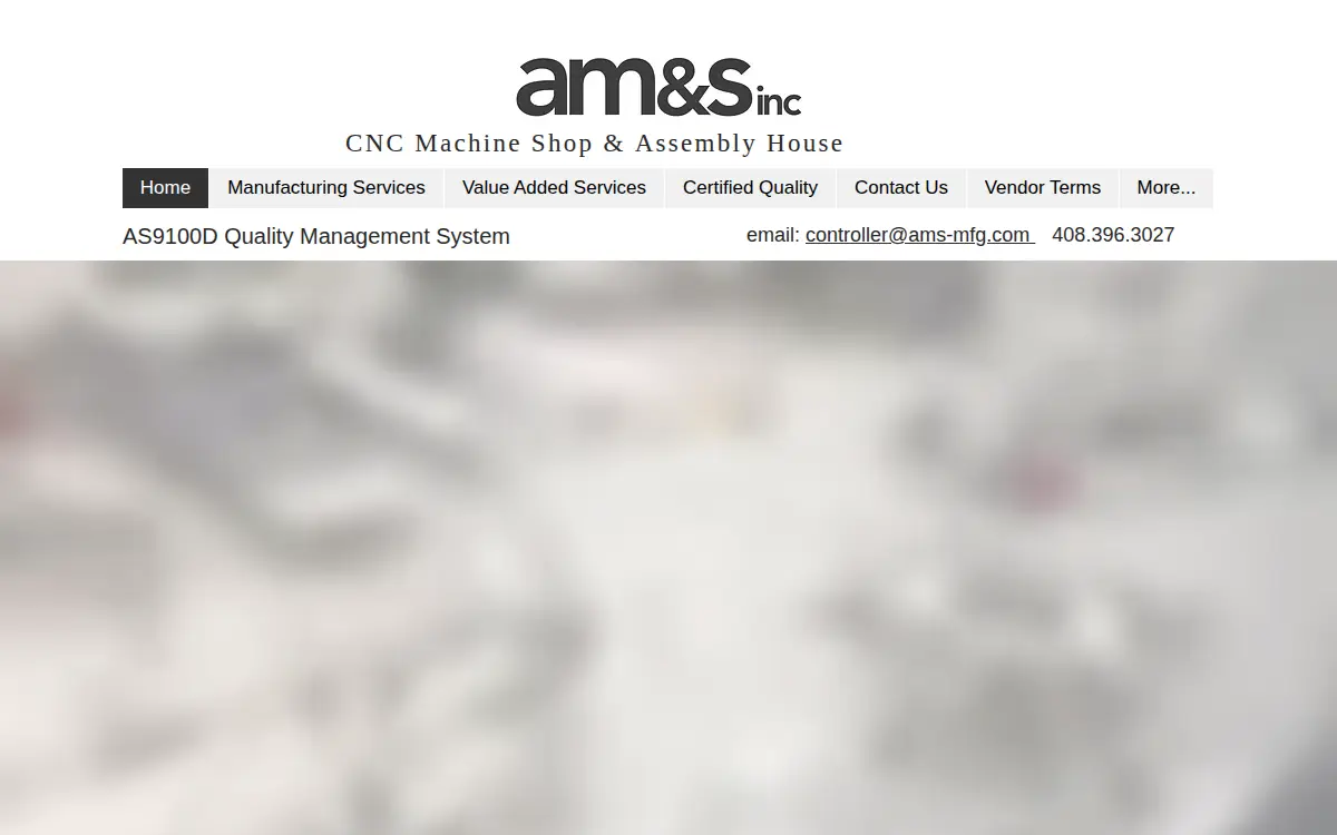Homepage of Am and S Mfg, INC.