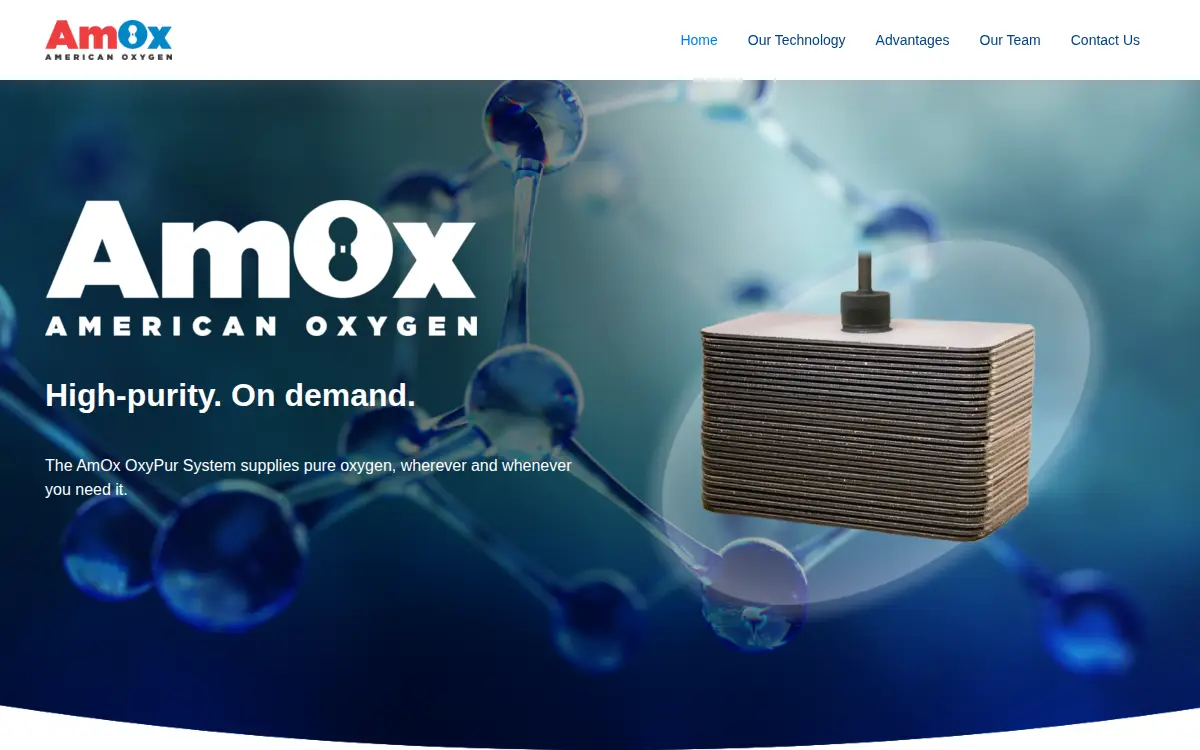 Homepage of American Oxygen LLC