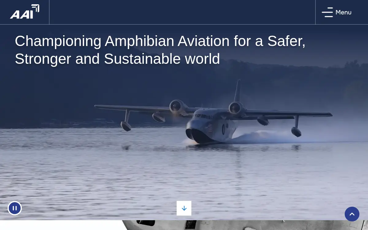 Homepage of Amphibian Aerospace Industries Defense, INC