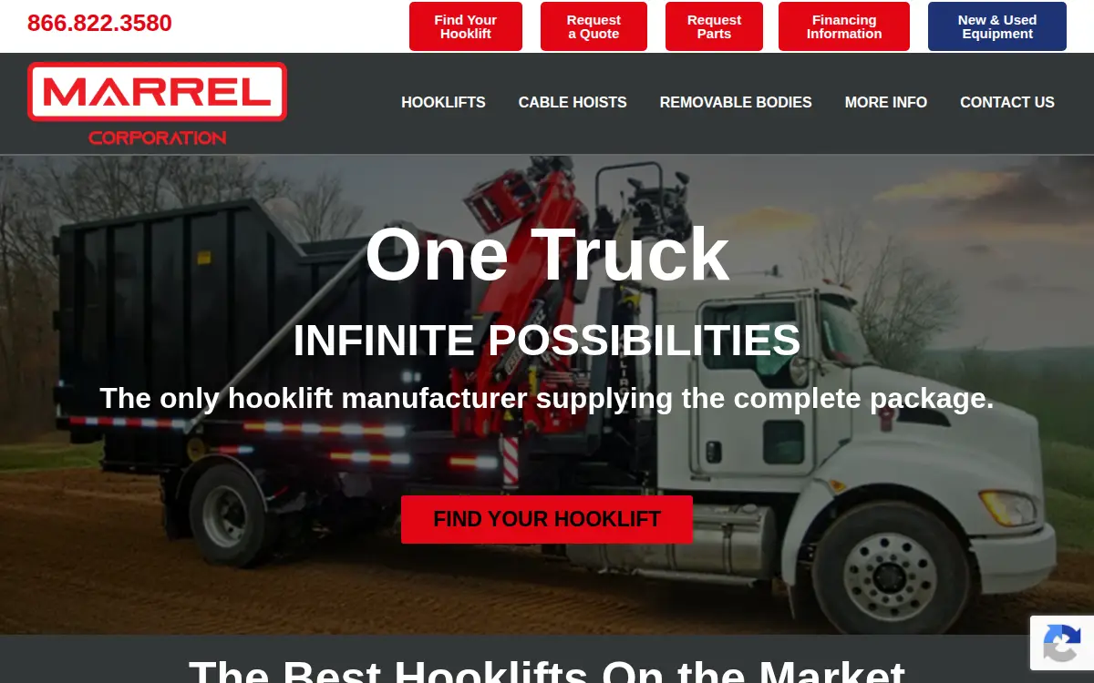 Homepage of Marrel CORP
