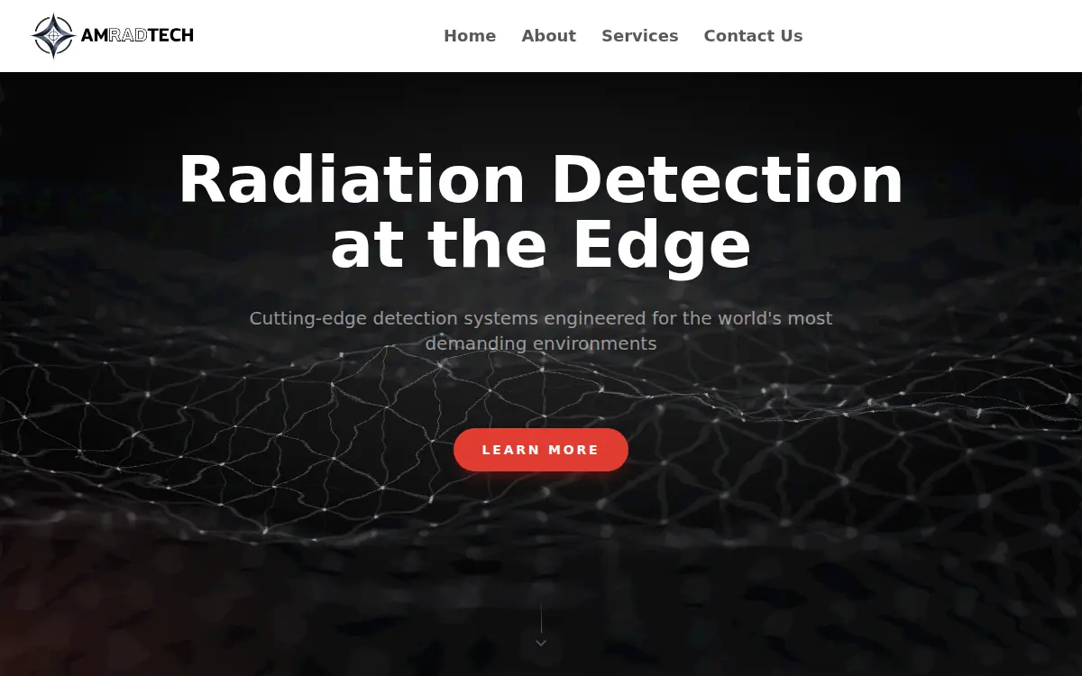 Homepage of Amradtech, INC.
