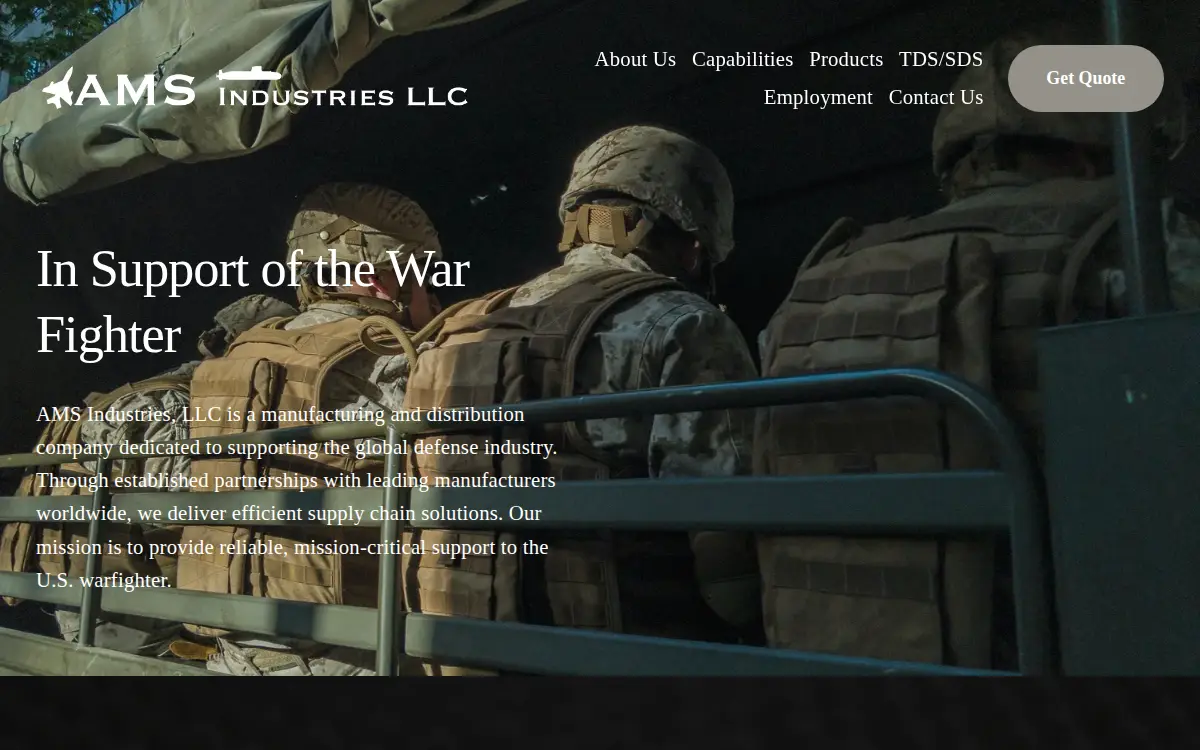 Homepage of A.m.s. Network, LLC