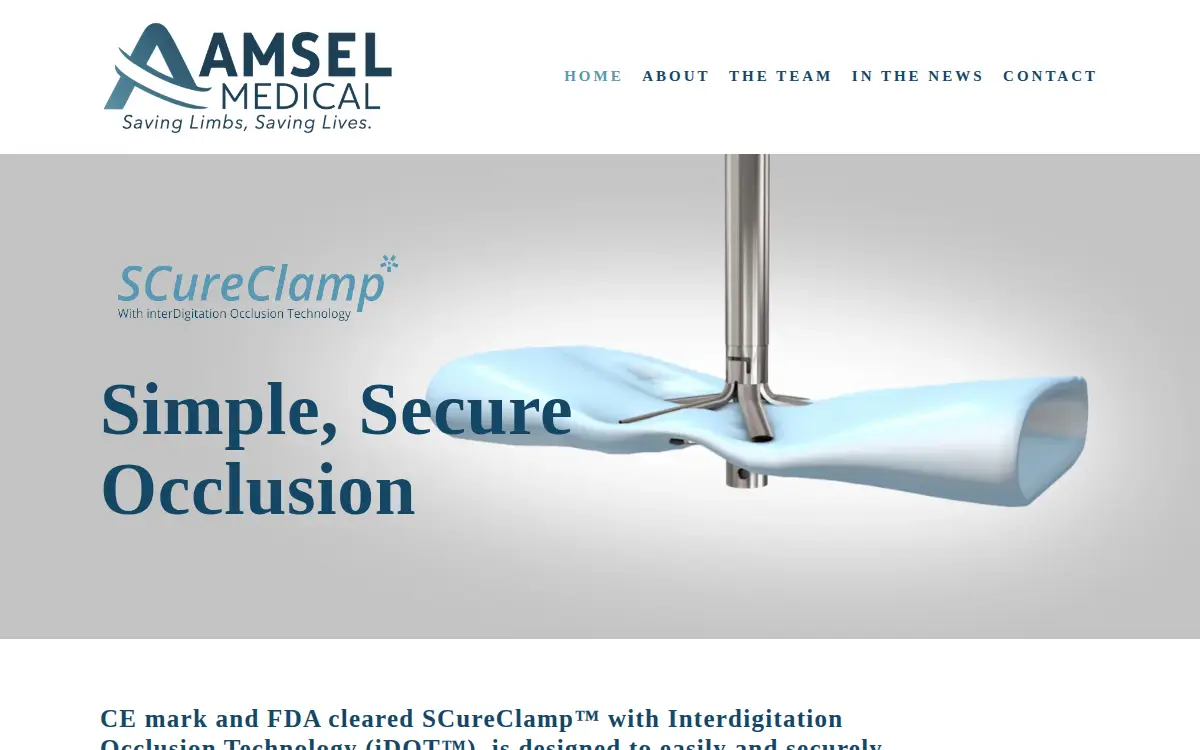 Homepage of Amsel Medical Corporation