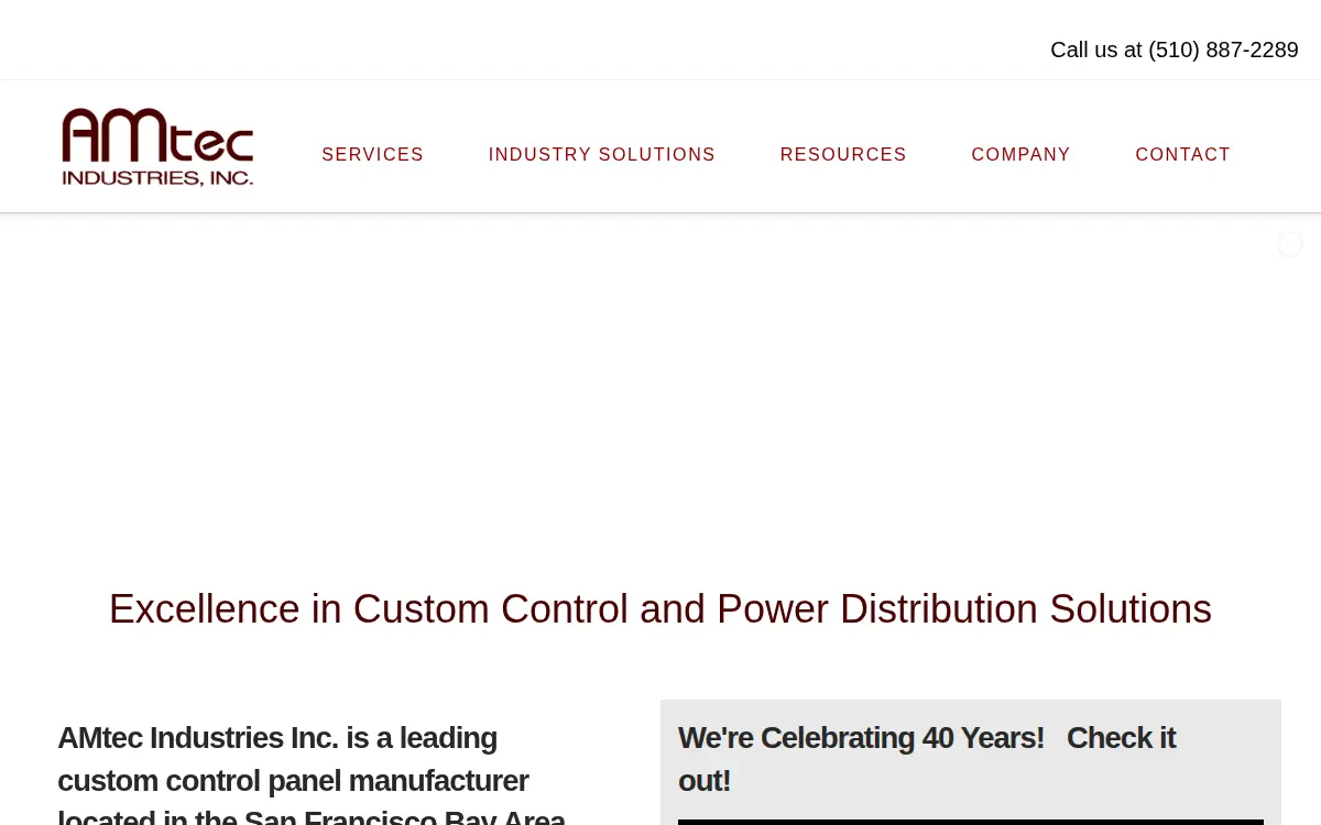 Homepage of Amtec Industries INC