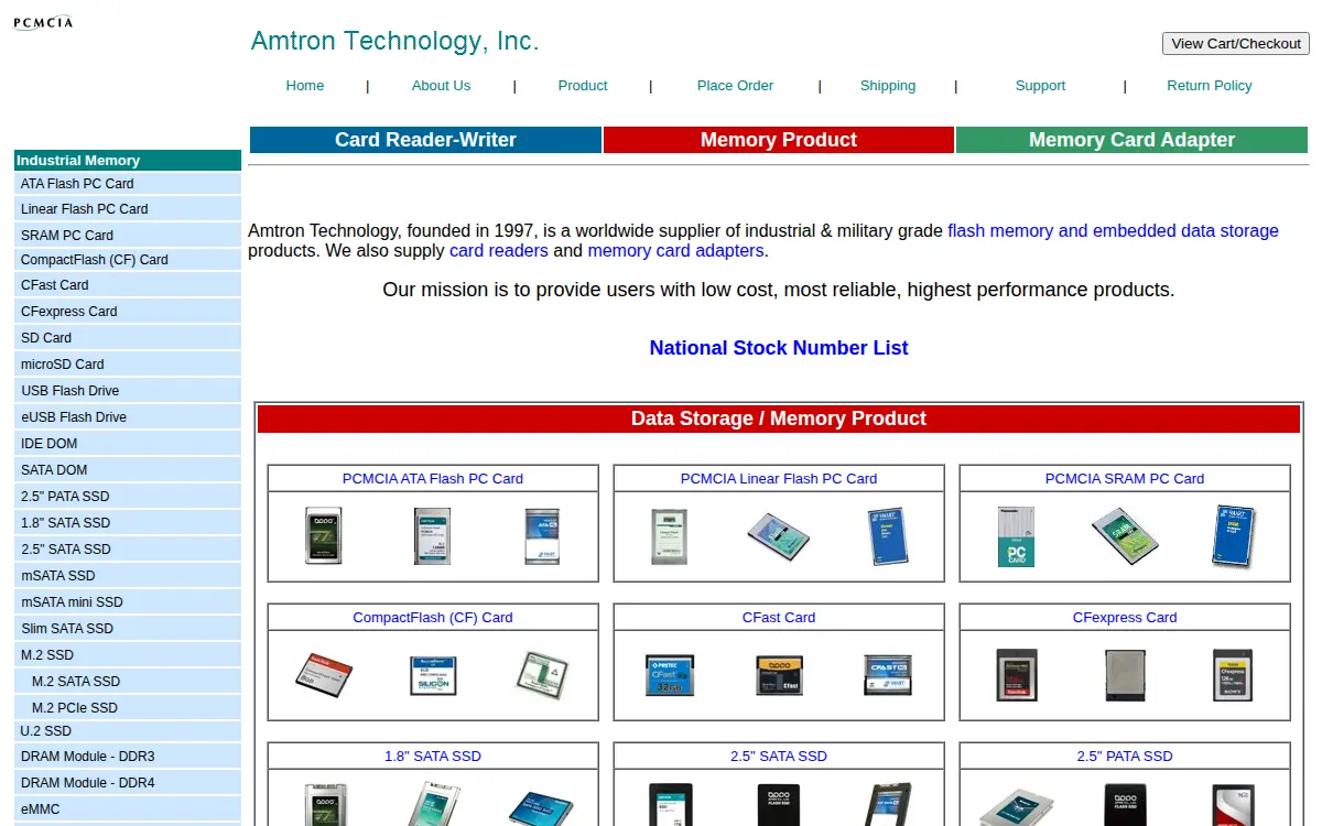 Homepage of Amtron Technology, INC