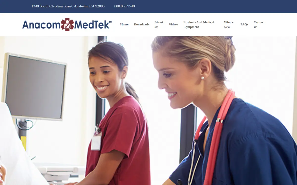 Homepage of Anacom General Corporation