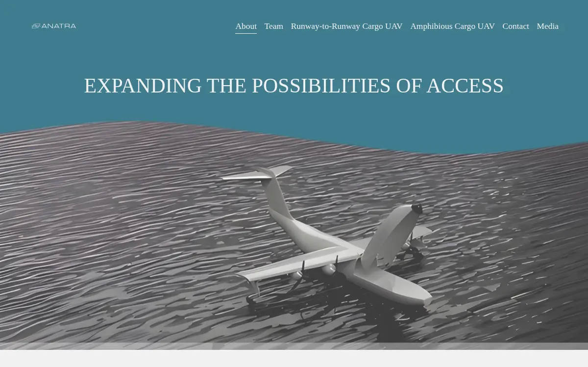 Homepage of Anatra CORP.