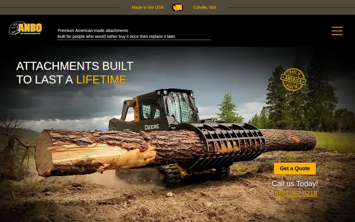Homepage of Monumental Machining LLC
