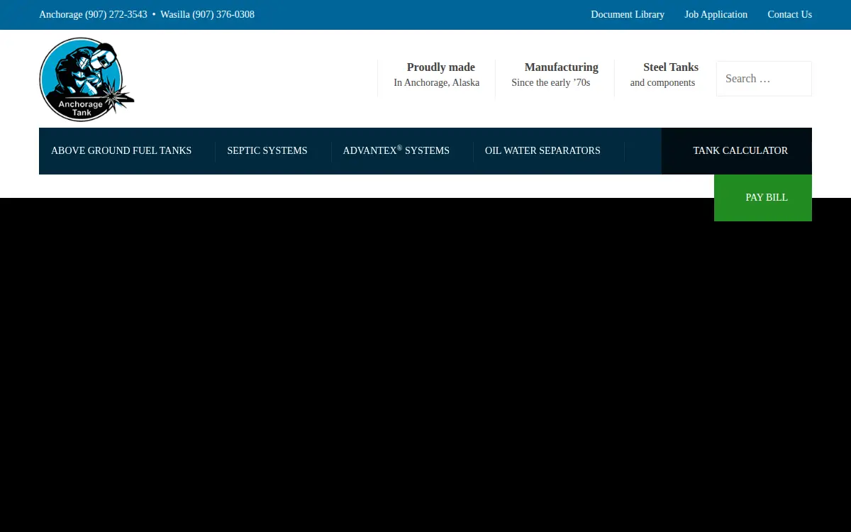 Homepage of Anchorage Tank Ii, LLC