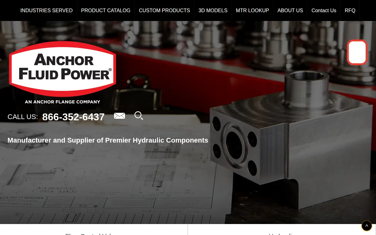 Homepage of Anchor Flange Company