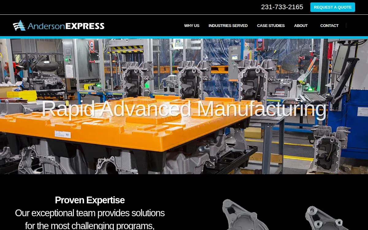 Homepage of Anderson Express INC