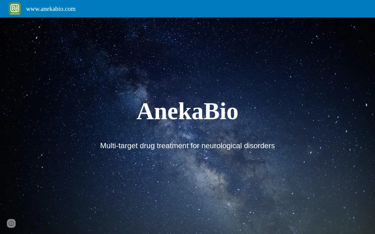 Homepage of Anekabio LLC