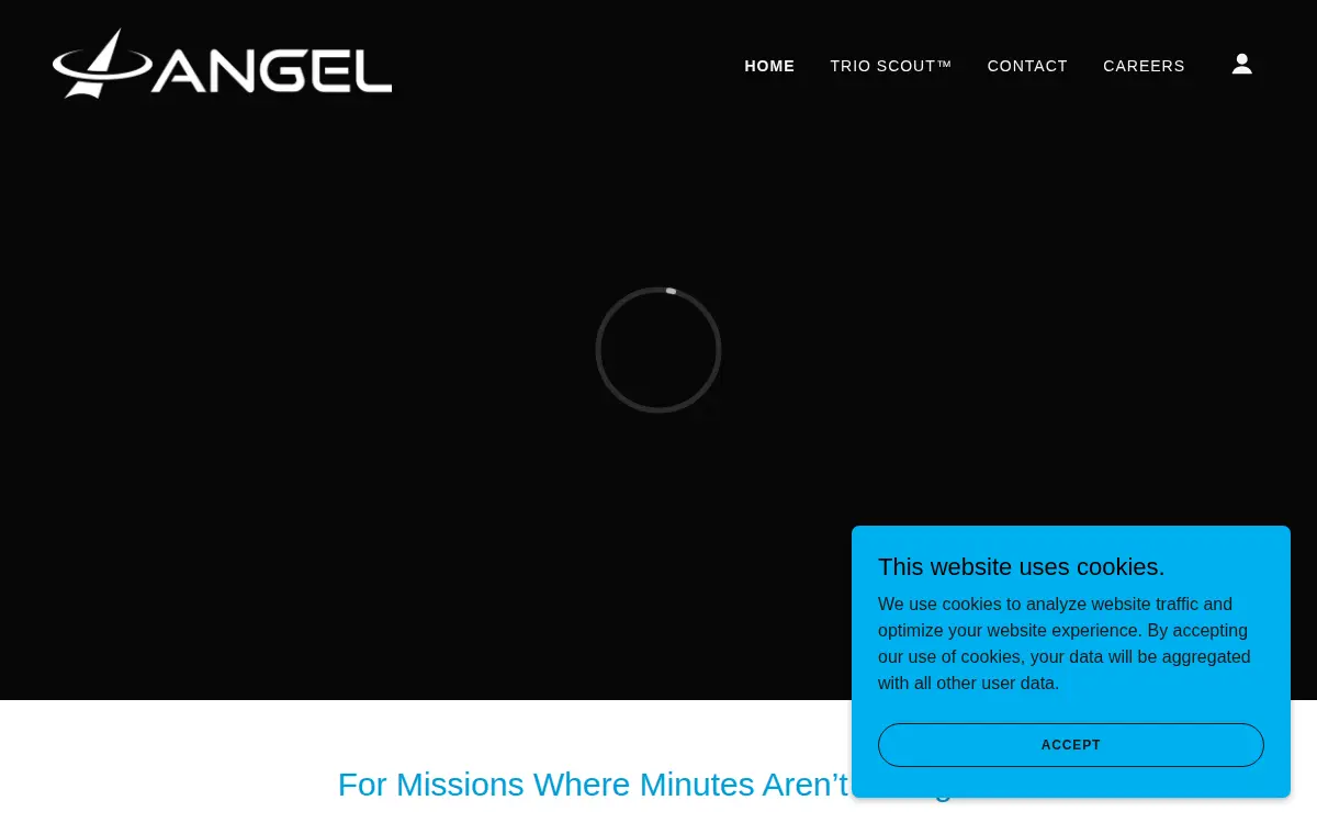 Homepage of Angel Aerial Systems INC.