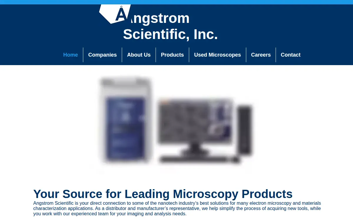 Homepage of Angstrom Scientific INC