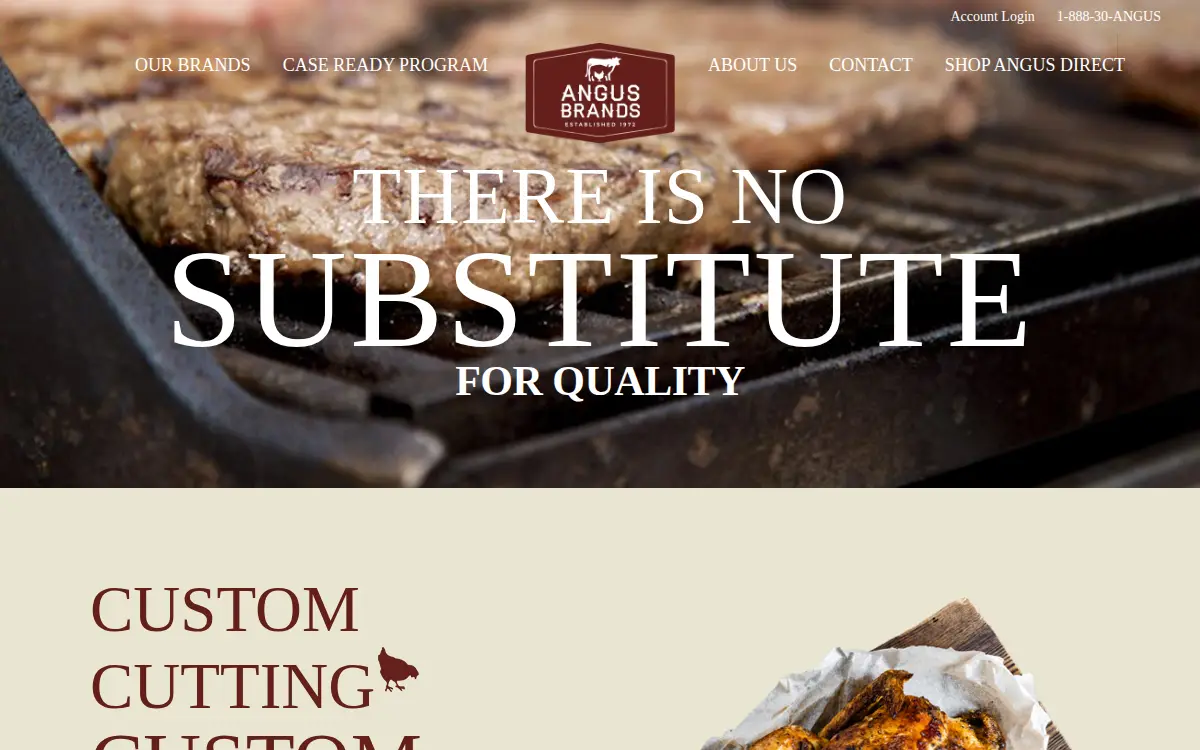 Homepage of Angus Meats, INC.