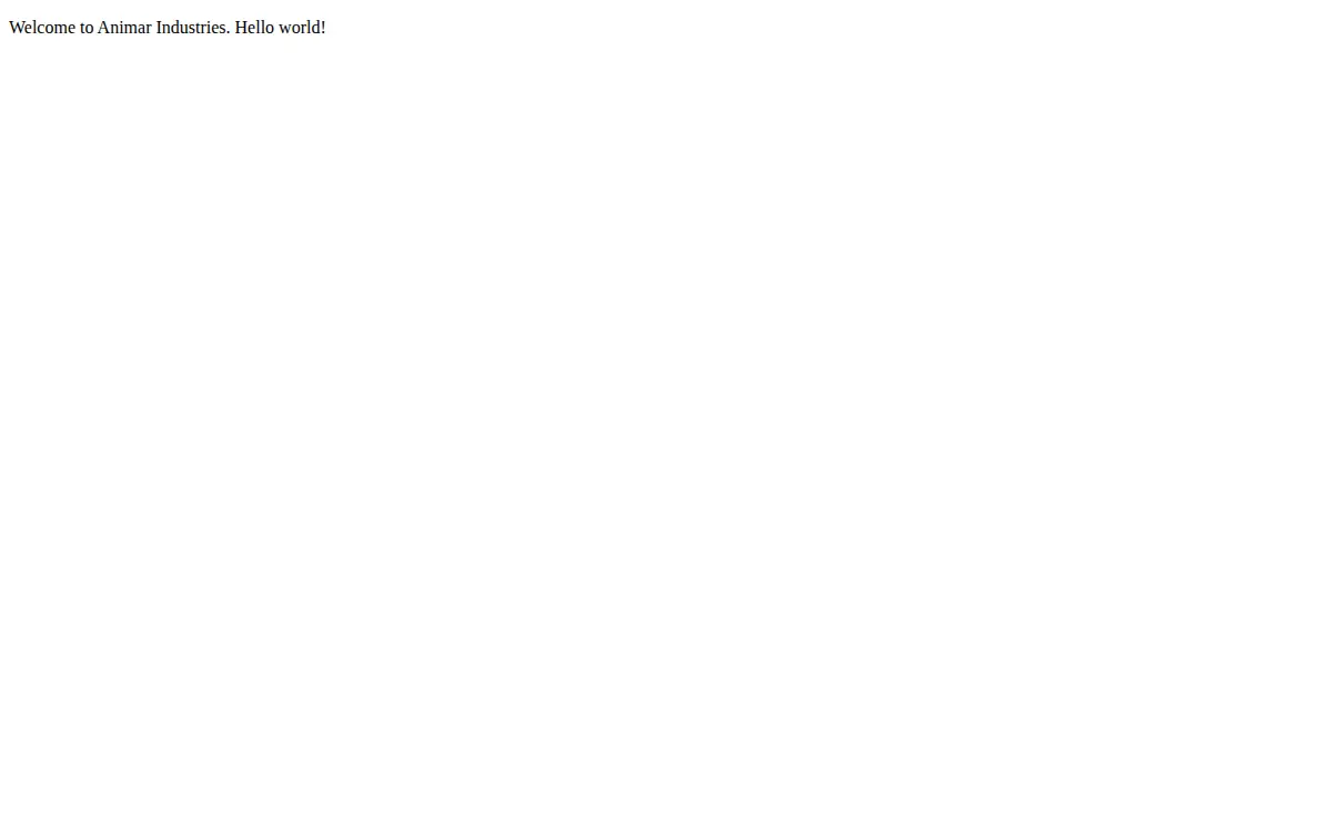 Homepage of Animar Industries INC