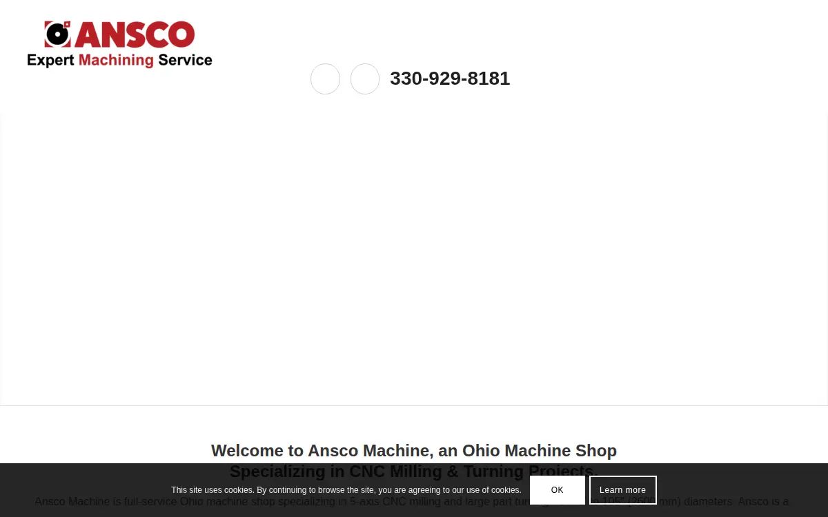 Homepage of Ansco Machine CO