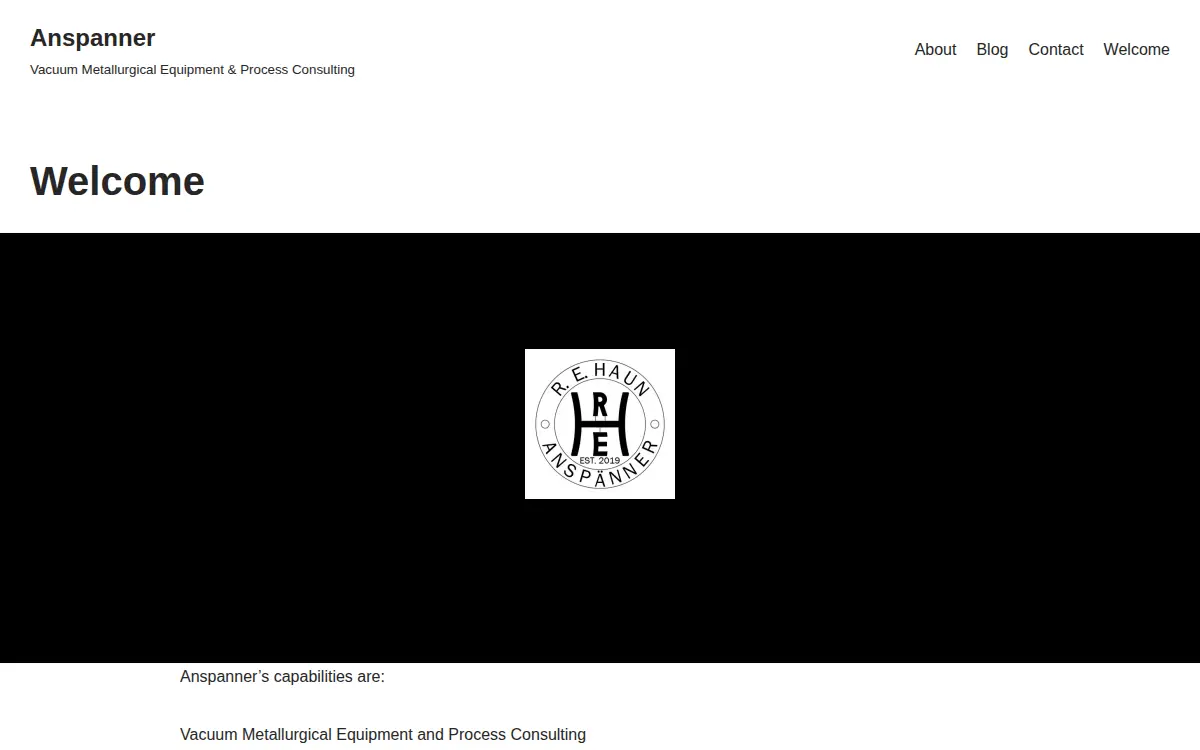 Homepage of Anspanner, LLC